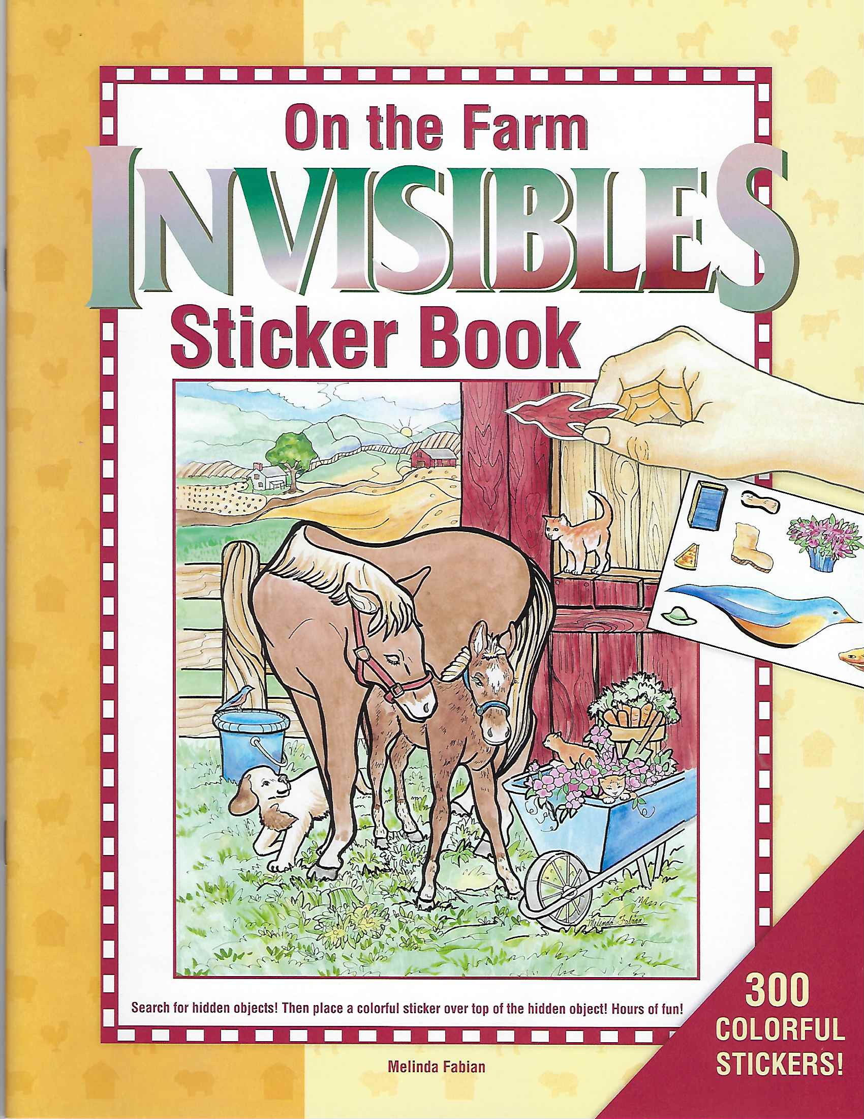 On the Farm Invisibles Sticker Book Melinda Fabian